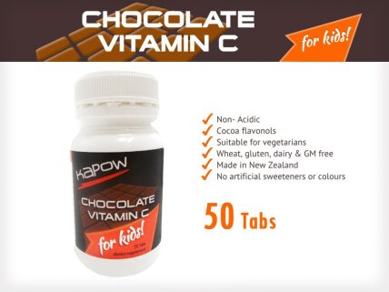 Kapow Chocolate Vitamin C Kids pack