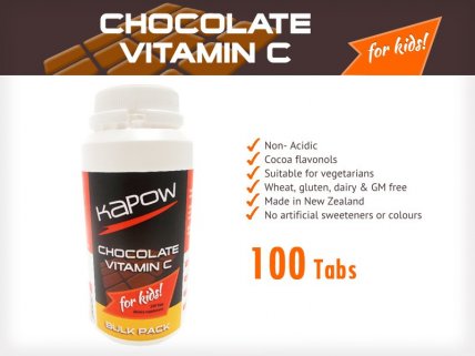 Kapow Chocolate Vitamin C Kids Bulk Pack