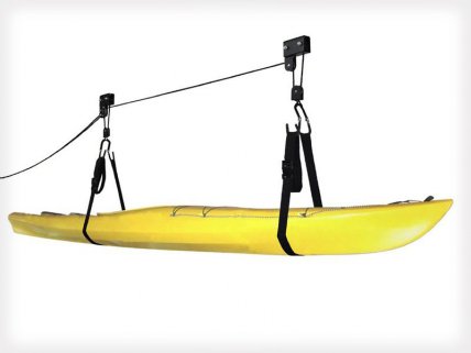 Overhead Storage System for Kayak or Canoe