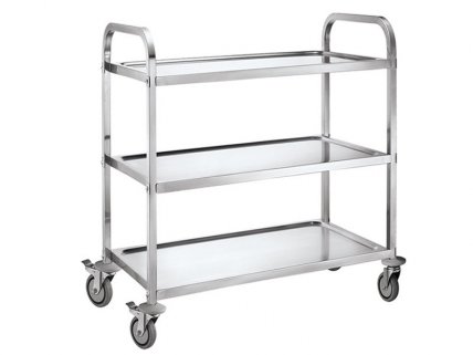 3 Tier Stainless Steel Kitchen Food Wine Trolley