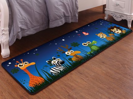 Kids Carpet Mat - 6 Small Animals