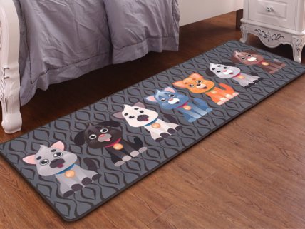 Kids Carpet Mat - 7 Puppies
