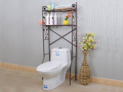 Washing Machine / Toilet Storage Rack - Black Gold