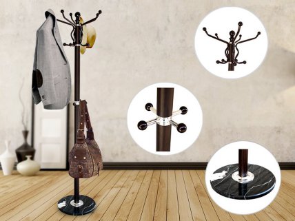 Classic Clothes Rack with Marble Base