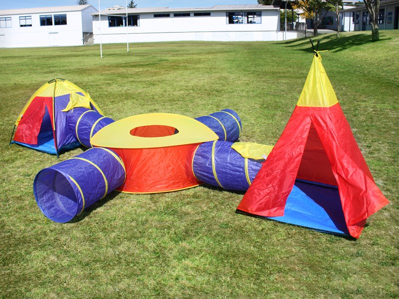 Deluxe Pop Up Kids Tent / Tunnel / Teepee Play Set Crazy Sales We