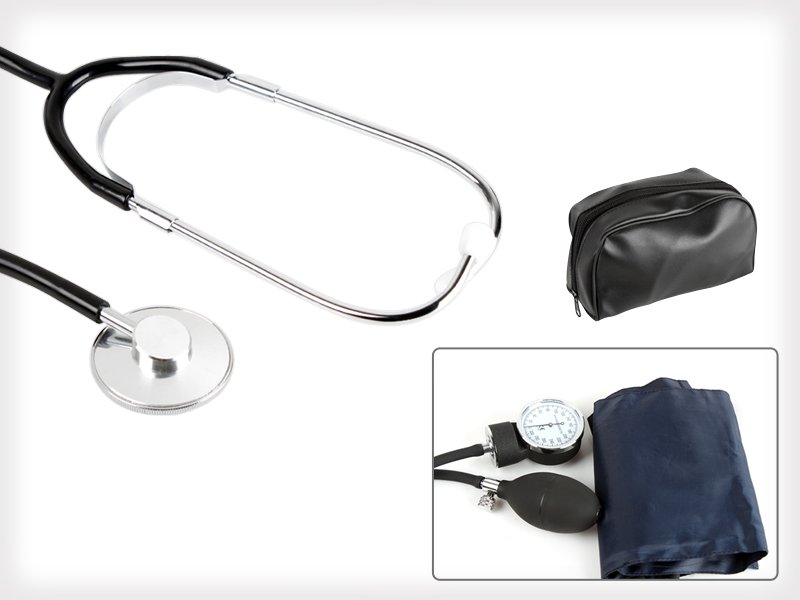 Blood Pressure Monitor plus Stethoscope Set