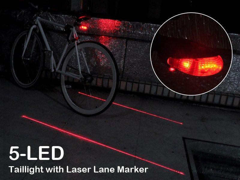 LED BicycleLight Tail Laser Lane Marker Crazy Sales We have the