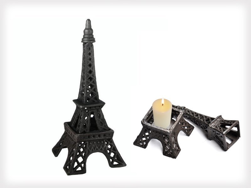 Cast Iron Eiffel Tower Candle Holder Crazy Sales We have the best