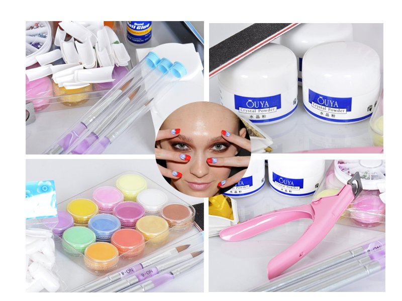 Full Acrylic Powder Nail Kit Set
