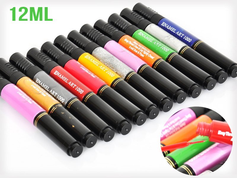 12pc Double-Sided Nail Art Pen Set