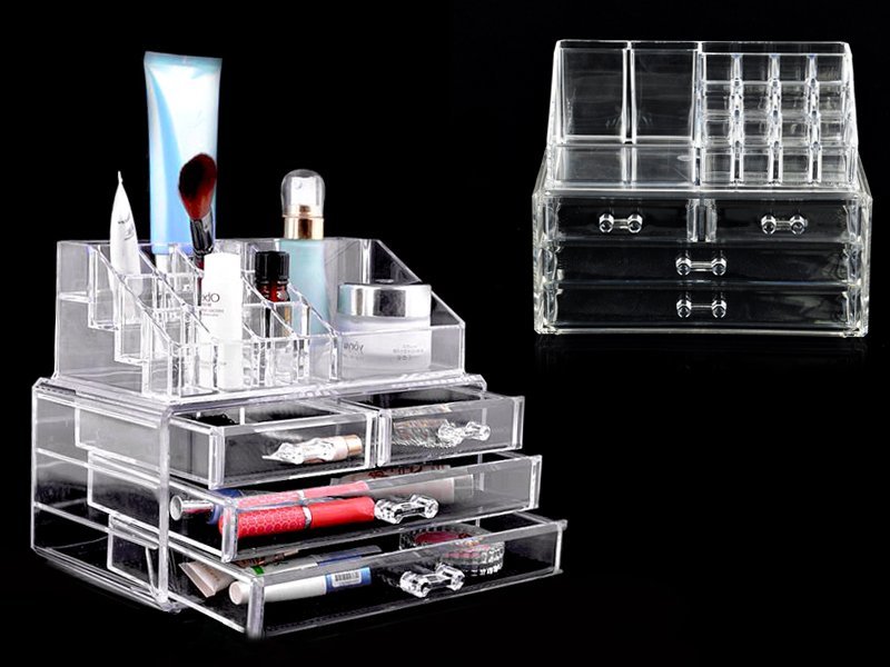 4 Drawer Jewellery / Cosmetic Storage Box