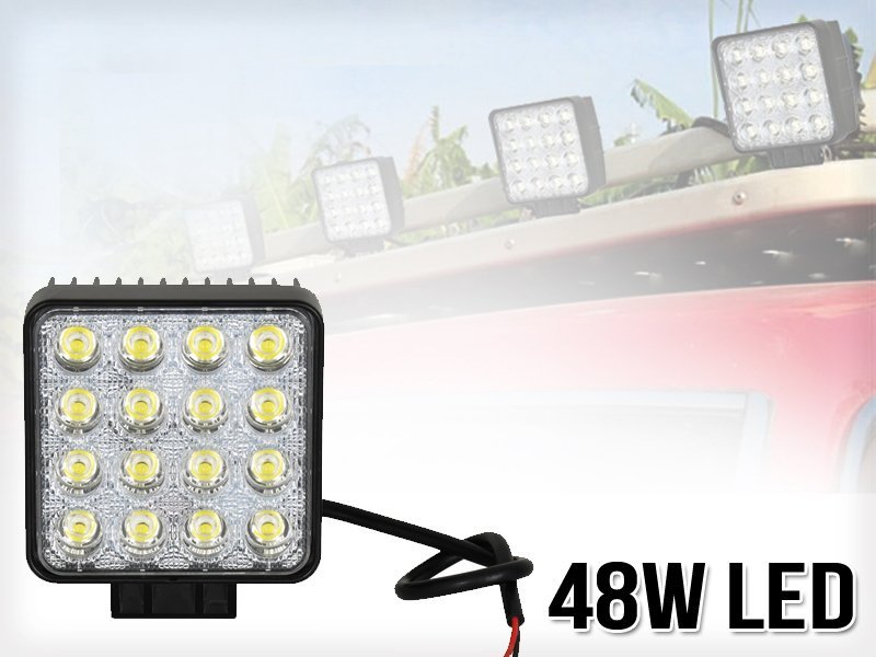 2 x 48W LED Work / Off-Road Floodlights