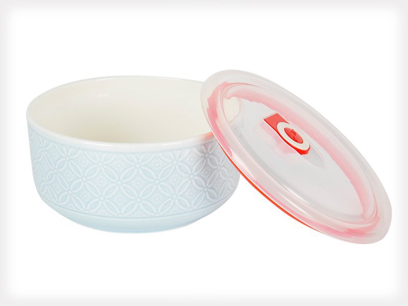 Ceramic Bowl Set with Microwave Vent Lids 6pc Crazy Sales We have