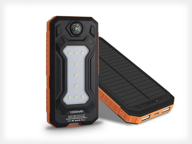 Solar Power Bank 10000mAh Battery Charger