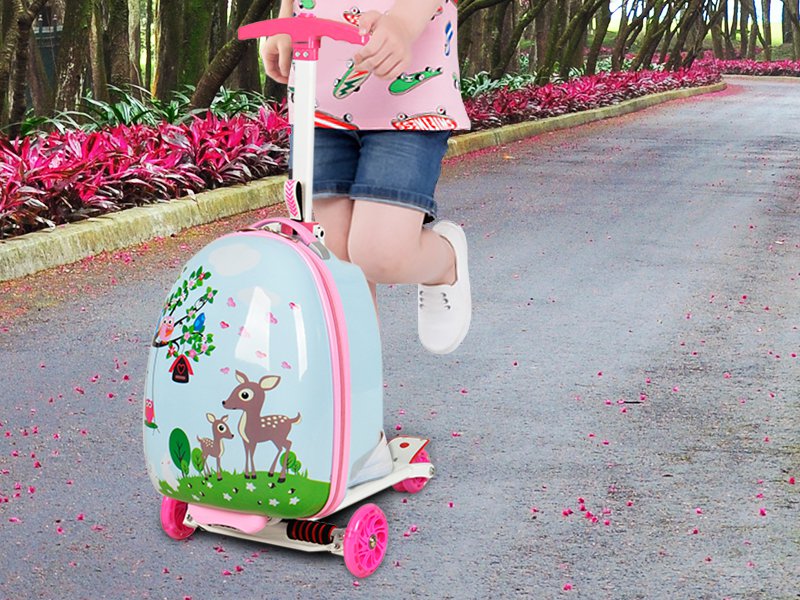 Kids Suitcase Scooter - Sika Deer