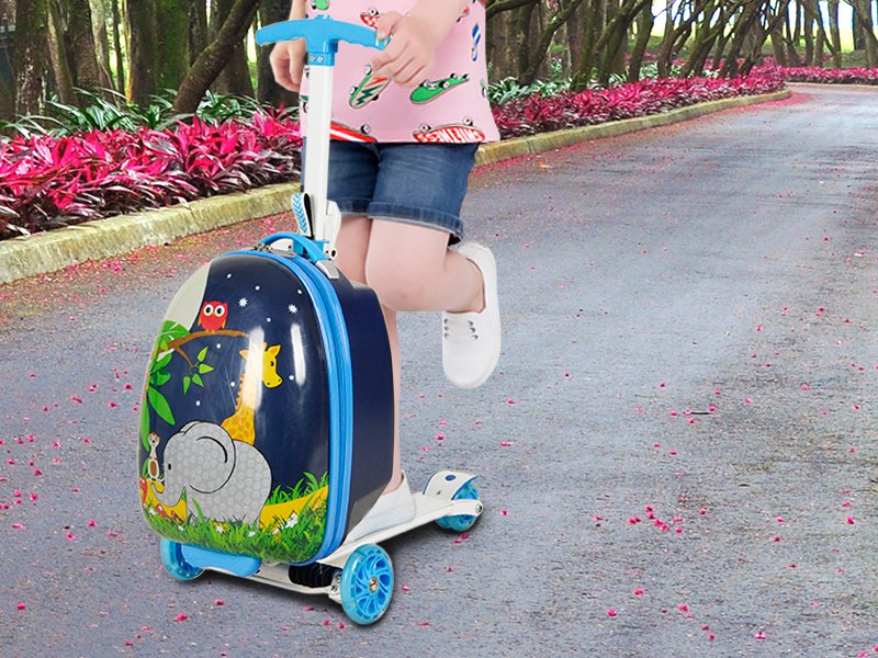 Kids Suitcase Scooter - Elephant