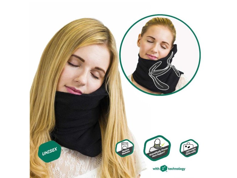 Soft Neck Support Travel PillowBlack Crazy Sales We have the best