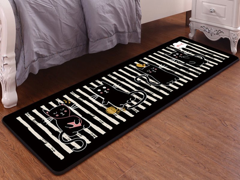 Kids Anti Slip Carpet Mat- 4 Kittens