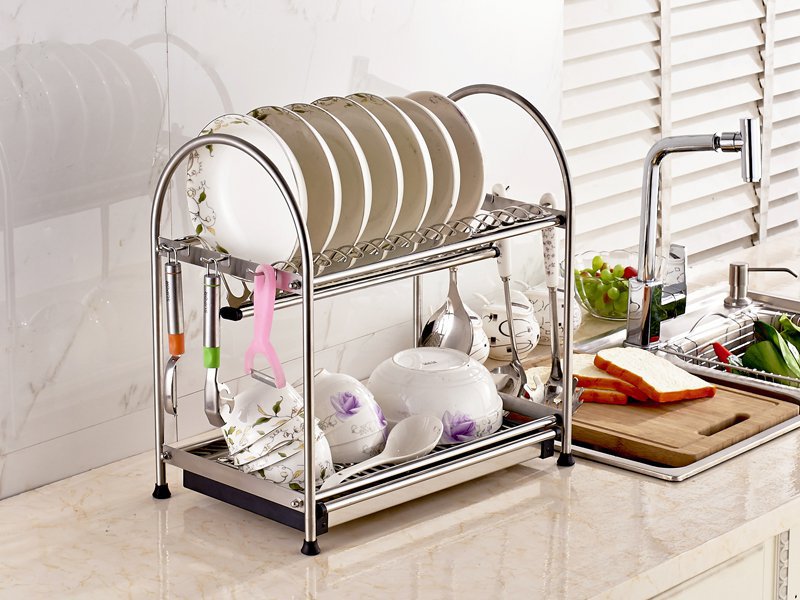 2 Tier Stainless Steel 304 Dish Rack