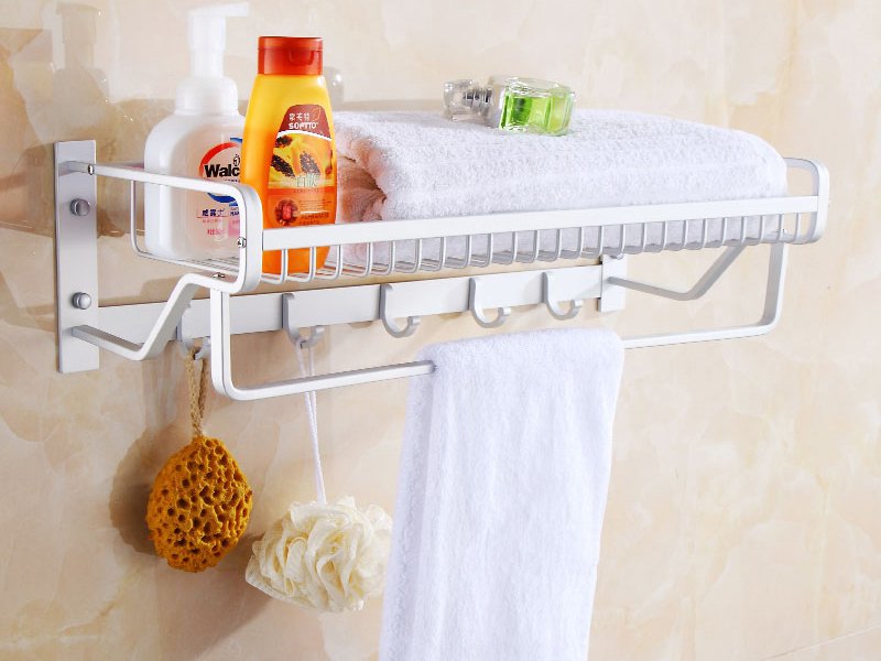 Wall Mounted Bathroom Shelf Shower Rack