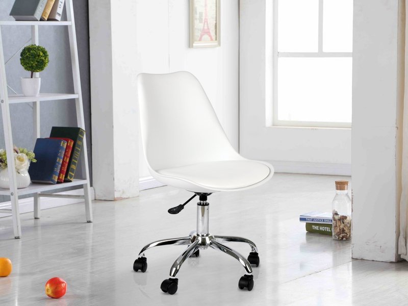 2pc Swivel Chair with Wheels