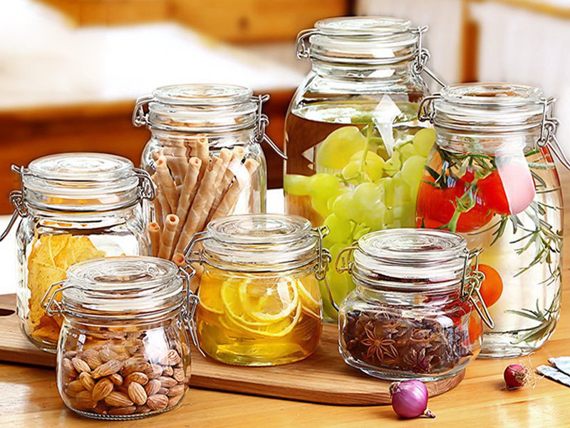 7pc Air Tight Glass Jars