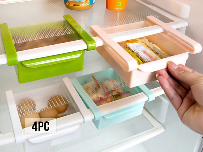 4Pc Slide Kitchen Fridge Space Saver