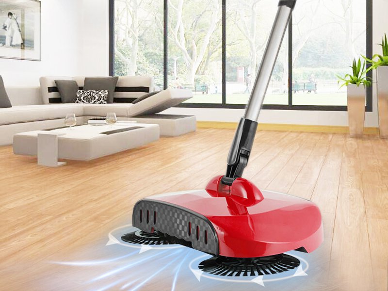 Hand Push Sweeper Spinning Broom