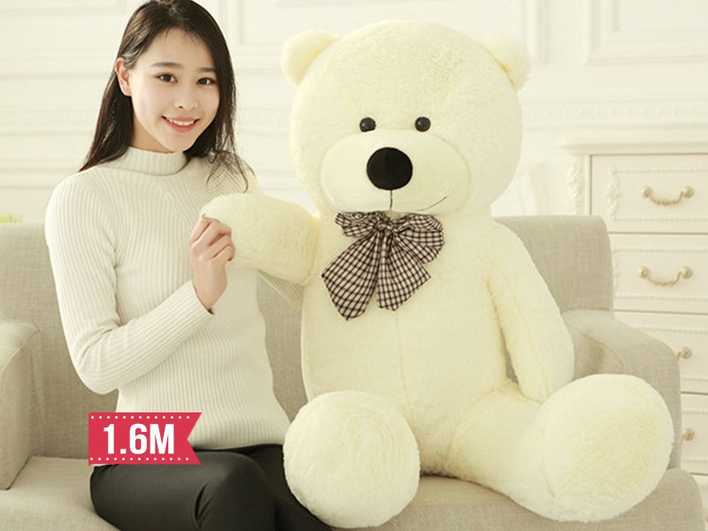 Teddy Bear – White 160 cm