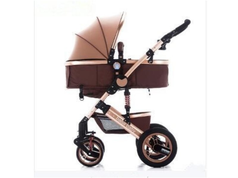 3 in 1 Stroller with Infant Capsule - Gold