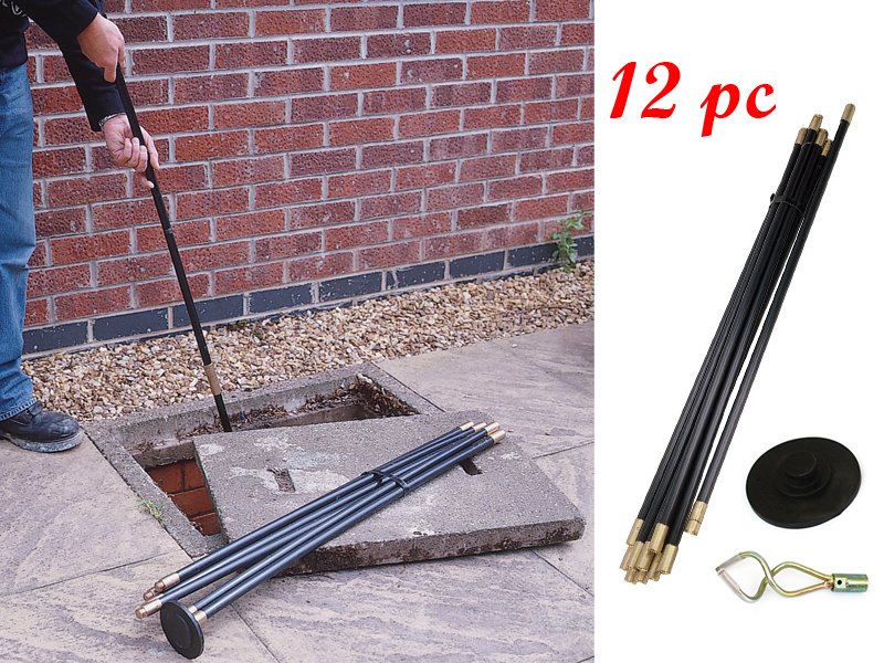 Drain Rod Cleaner Set 12pc
