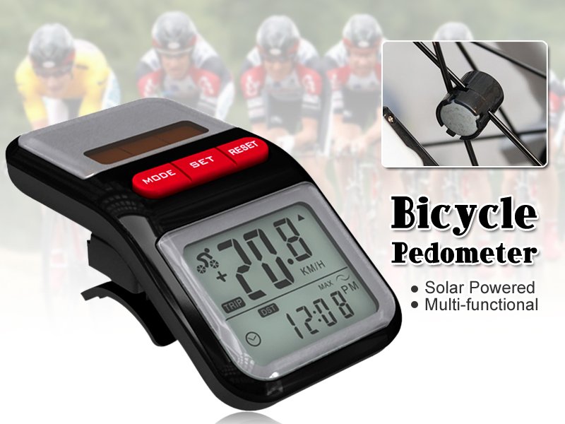 Solar Powered Multifunctional Bicycle Pedometer Crazy Sales We have