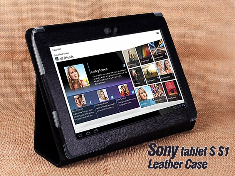 Tablet Leather Case Stand for SONY Tablet S S1