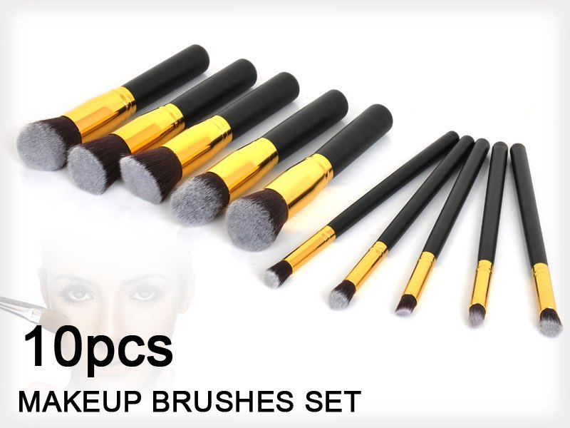Kabuki Makeup Brush Tool Kit - 10pc