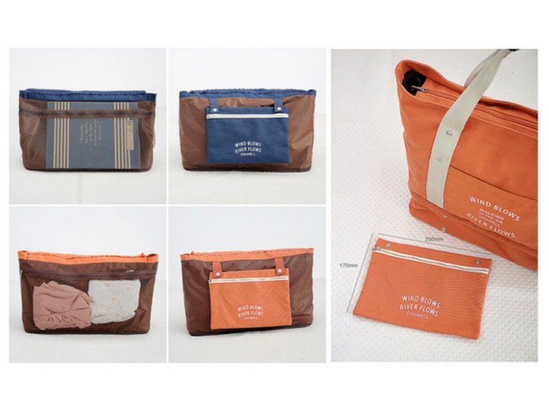 Canvas Tote with Shoe Compartment + Travel Pouch Crazy Sales We