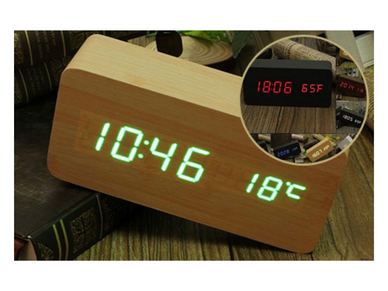 Digital Wooden Alarm Clock Crazy Sales We have the best daily deals