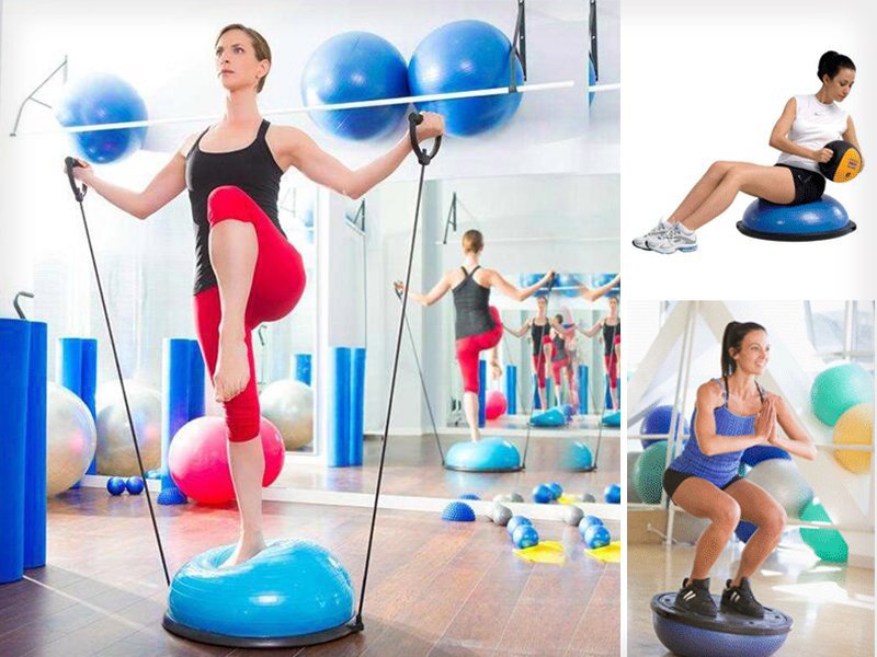 Fitness Yoga Ball with Resistance Straps