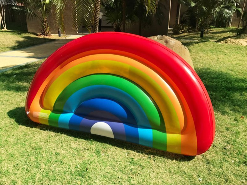 Inflatable Pool Toy Rainbow float Crazy Sales We have the best