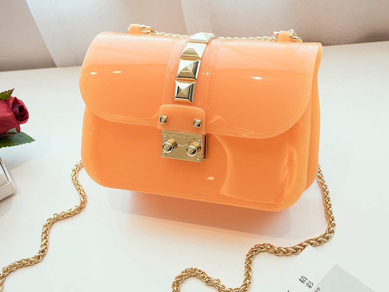 Designer Crossbody Jelly Bag- Orange