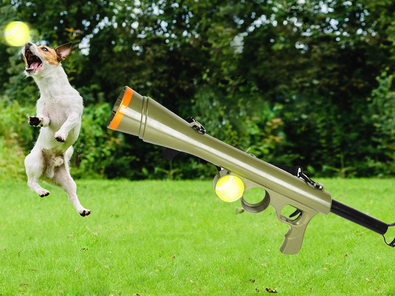 Dog Ball Thrower Tennis Ball Gun Launcher