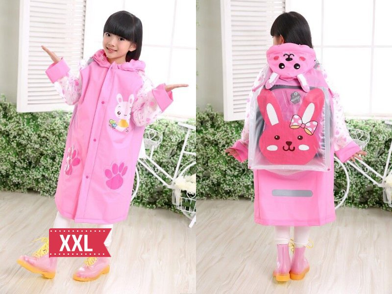 Kids Raincoat Pink - XXL