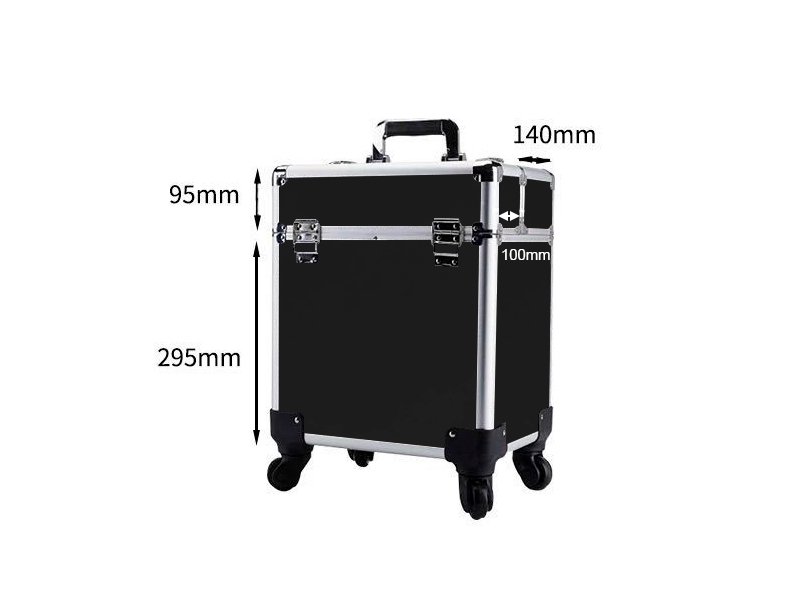 Cosmetic Case Makeup Bag On Wheels Black Crazy Sales We have the