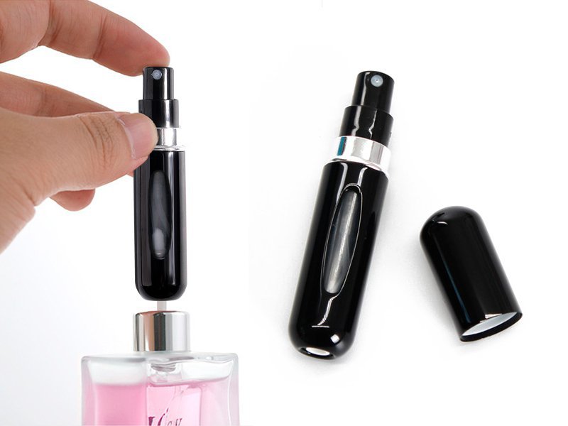 Refillable Perfume Atomizer Bottle 5ml  - Black