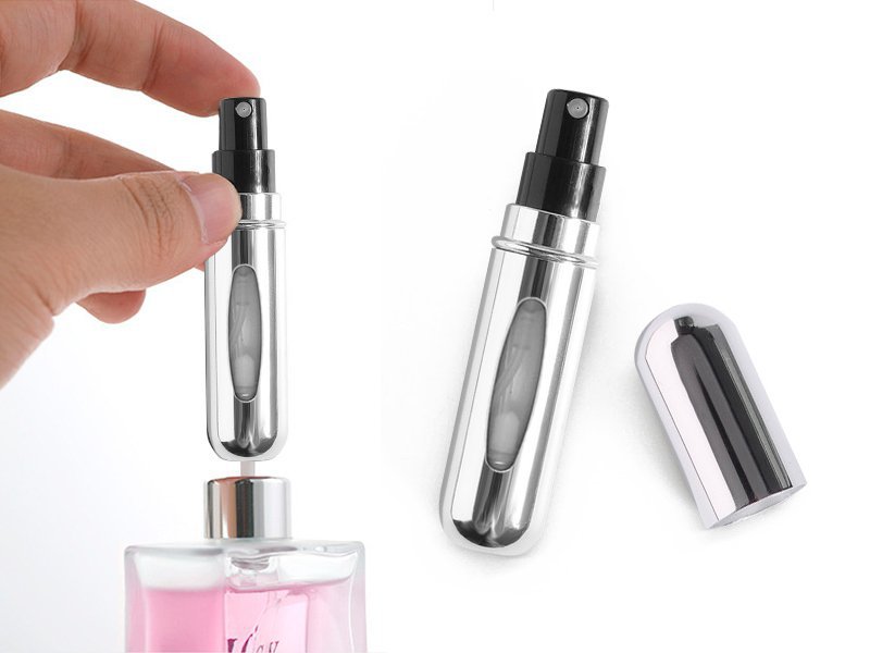 Refillable Perfume Atomizer Bottle 5ml  - Silver