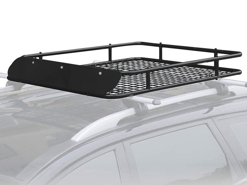 Car Roof Rack Basket with Round Tubular Cage