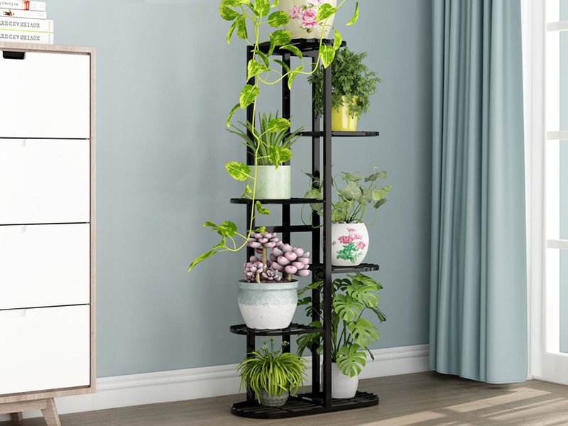 6 Tier Flower Plant Pot Stand Black Crazy Sales We have the best