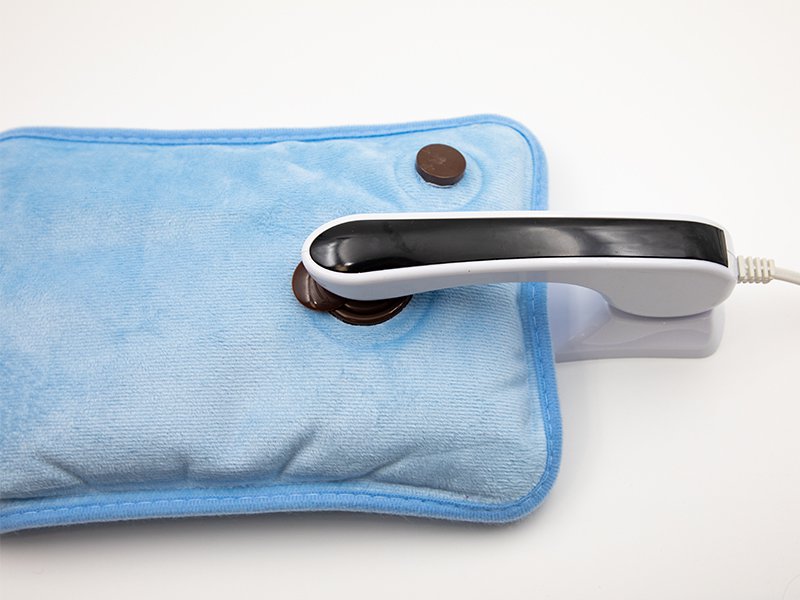 Electric Hot Water Bottle Hand Muff Blue Velour Crazy Sales We