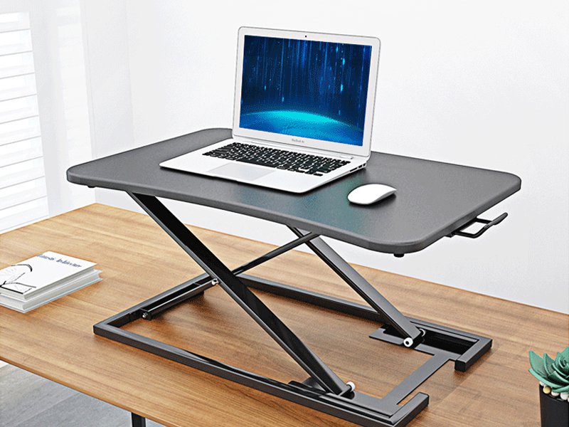 Height Adjustable Monitor Stand Riser - Black
