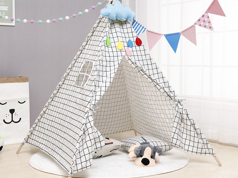 Kids Teepee Play Tent - Squares
