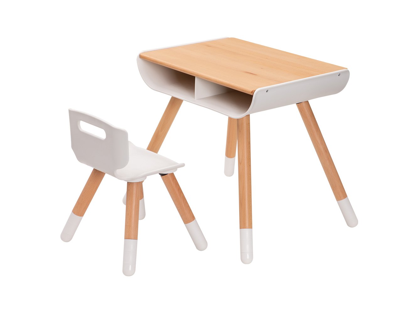 Kids Study Desk and Chair Set - Smooth Edge
